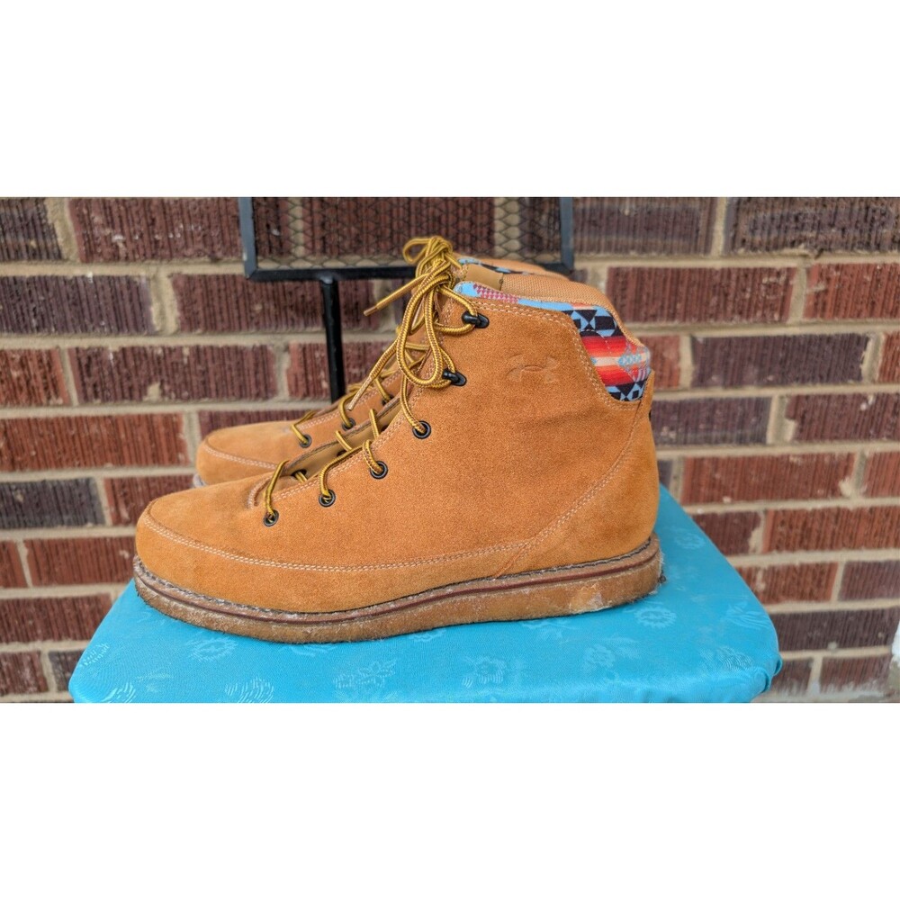 Under Armour Suede Chukka Boots Tan Crepe Sole Lace Up Casual Outdoor Men’s-11